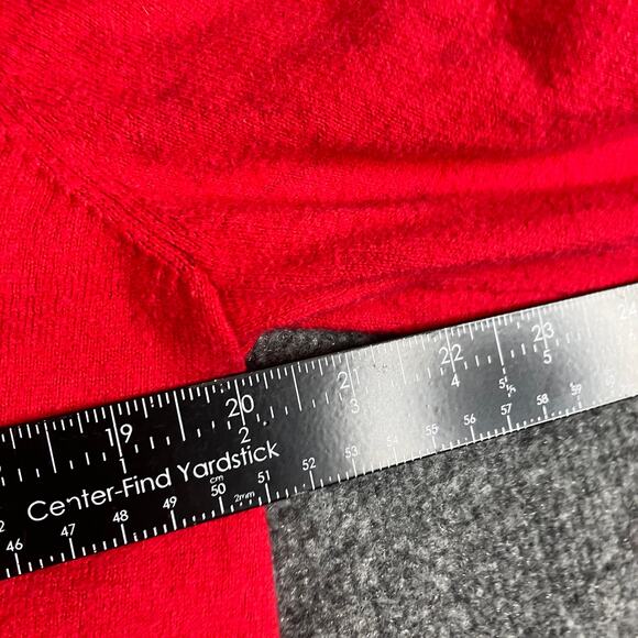 Eddie Bauer Cardigan Sweater Womens XL Red Wool Blend Button Front Vintage 90s - Picture 4 of 7